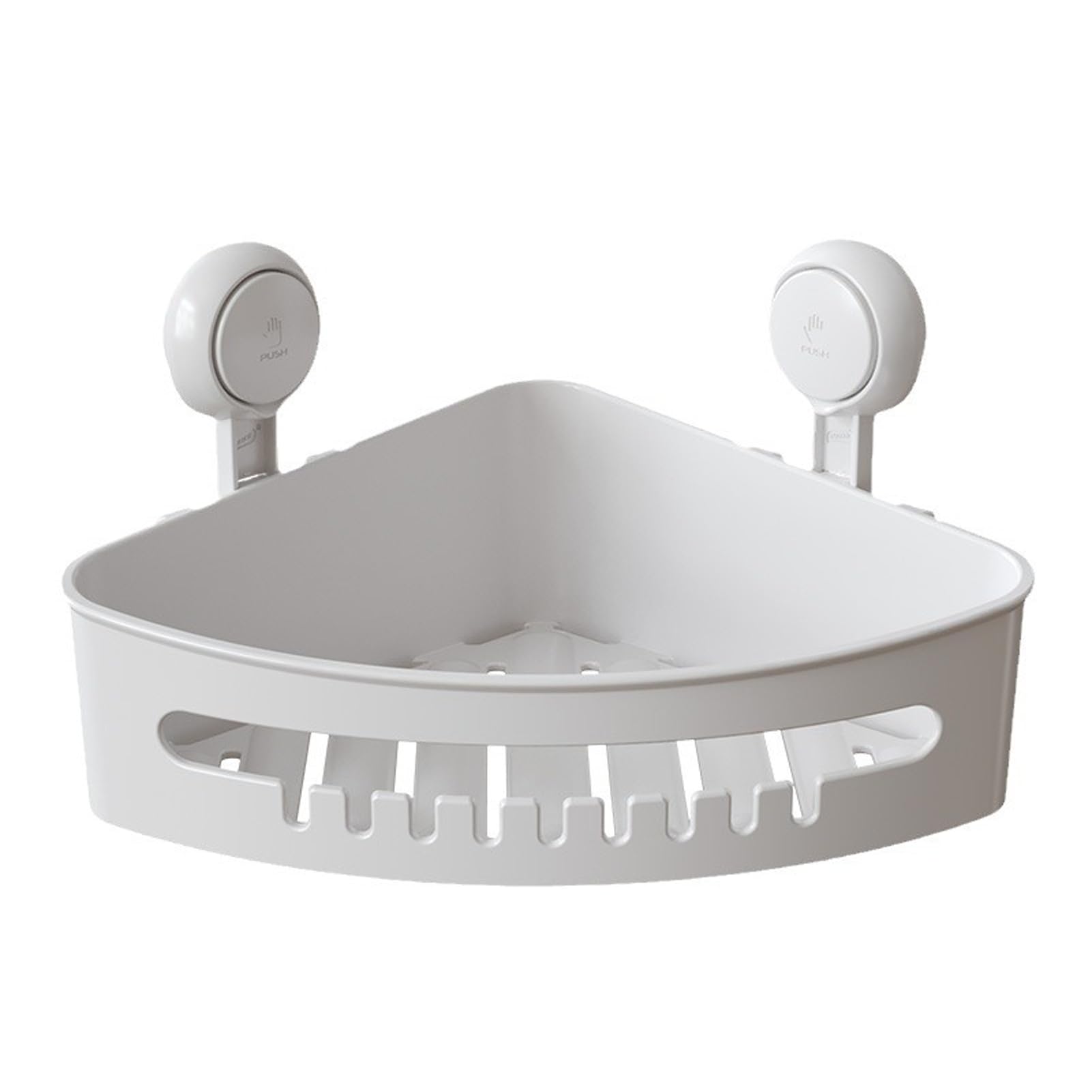 Suction Shower Corner Shelves Drill Free Corner Shower Caddy Bathroom Shelf With hook Bathroom Storage Triangle Shelf for