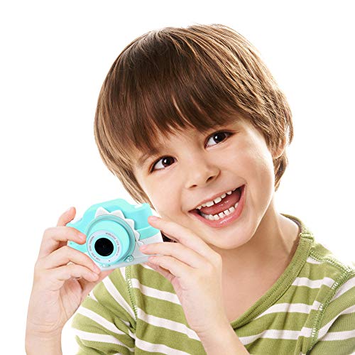 Funkprofi Kinderkamera WiFi 2 Objektive 24 MP HD 2.0" IPS-Bildschirm mit Aufklebern und Cartoon Schutzhülle Digitalkamera für Kinder als Geschenk (Blau) – Bild 5
