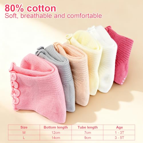 6 Pairs Toddler Ruffle Socks for Girls - image 4