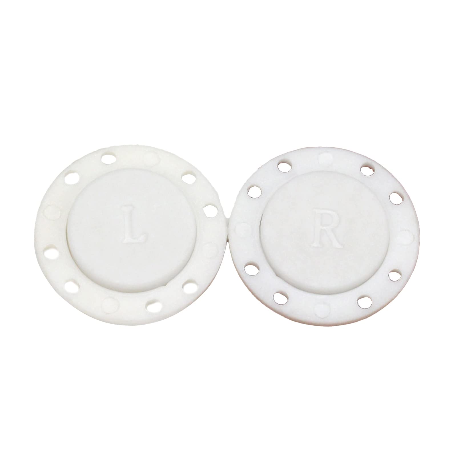 8-Holes Design 1 Pair Magnetic Snaps Clasps Invisible 8-Holes Design Strong Suction Magnetic Clothing Buttons for Coat Magnetic Snaps Clasps Fit Tightly