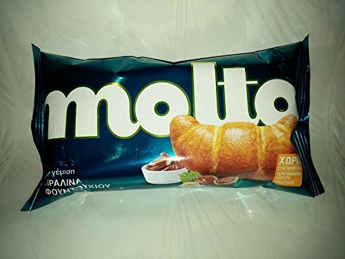 Molto Croissants de Grecia con sabor a praliné, 2.82 oz, 2.82 onzas