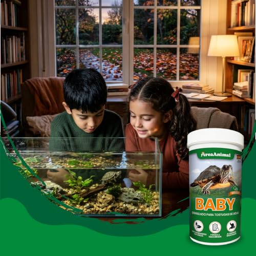 Miniatura 7 de Areaanimal - Comida Tortugas De Agua Bebé, Granulado Para Tortuga De Agua 100g 250ml, Alimento Tortugas Acuaticas Natural, Comida Tartaruga Con Igredientes Naturales
