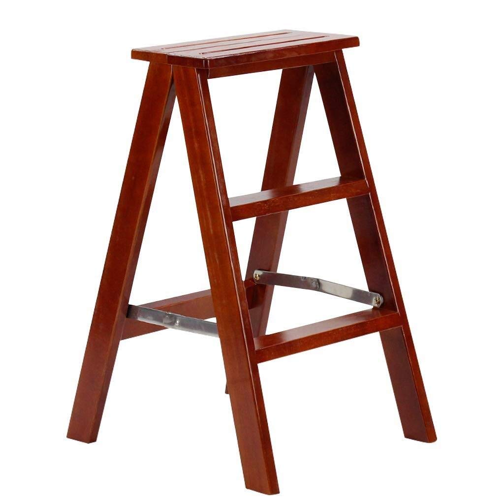 Échelle en bois 3 marches et tabouret de cuisine pliant pour maison