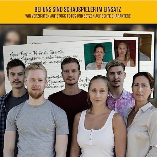 Stadtkrimis Exit Escape Stadtführung LIVE:KRIMI - Fallakte 001 - Verraten, vermisst, vergessen - Deutsch - Realistisches Krimispiel, spannendes Detektivspiel, Escape Room Spiel mit verfilmter Auflösung - Deutsch - ab 16 Jahren