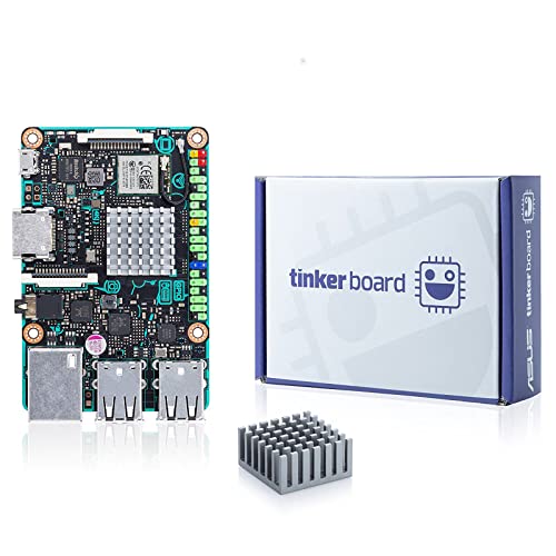 Tinker Board RK3288 SoC 1.8GHz Quad Core CPU Single Board Computer, 600MHz Mali-T764 GPU 2GB RAM DDR3 Motherboard for IOT & PC DIY Support TinkerOS/Android/Debian System