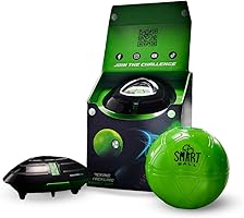 Smart Ball 1001CB Soccer Bot Indoor Football Trainer, Black, One Size