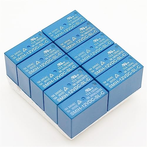Relés SMIH-12VDC-SL-C con conmutación de 16A para soportar altas cargas de corriente