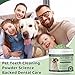 Dog Dental Powder, Dog Teeth Cleaning Powder, Dog Dental Care, Targets Tartar & Bad Breath Dog Teeth Cleaning, Green