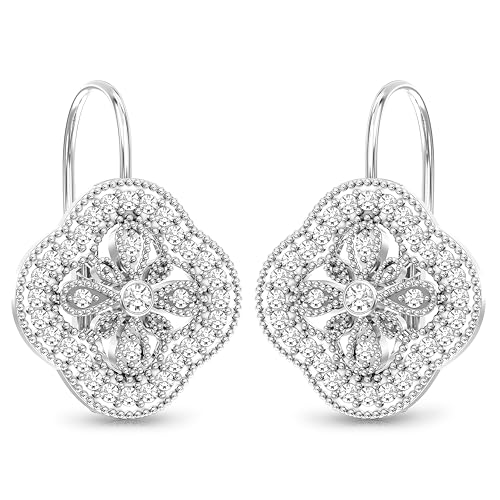 LeCalla 925 Sterling Silver Leverback Drop Earrings Lightweight Bohemia Teardrop Drop Dangle Earring for Women