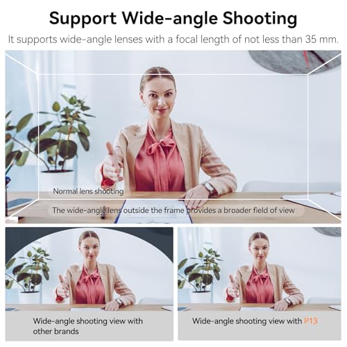 Image of Desview P13 Portable Teleprompter for Camera, Tablet Prompter Compatible with 12.9 inch iPad Pro, Foldable Light Shield, Bluetooth Remote & Storage Bag for DSLR, YouTube Video Recording & Streaming