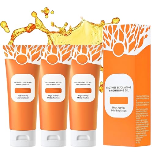 Gel exfoliant à l'enzyme orange visage et corps nettoyant pores et points noirs