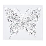 Towashine Colorful Butterfly Shape Rhinestone Iron on Hotfix Transfer Decal Bling 12