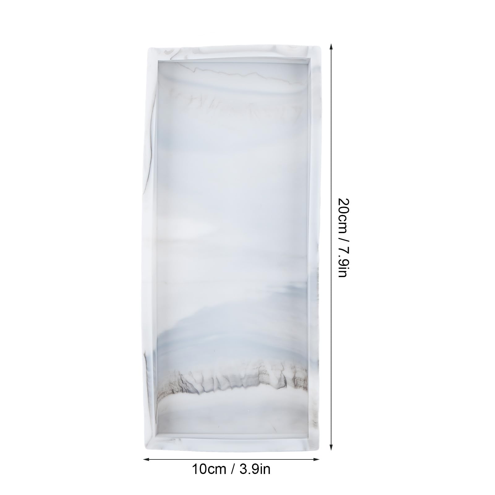 Sunicon Silicone Bathroom Tray, Kitchen Counter Tray Flexible Silicone Soap Tray Cosmetics Organizer Tray (Small)