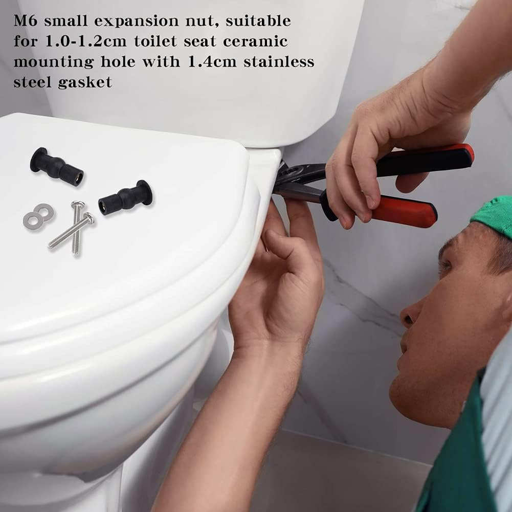 2 Pezzi Cerniere Di Fissaggio Per Sedile WC, Viti Di Fissaggio Per Coperchio Wc Cerniera Per Sedile Wc Per Sedili Wc Sedili Wc Generici Nero 96015943