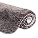 Produktbild etérea Microfaser Hochflor Badematte Jana - weicher & Flauschiger Badezimmer Badvorleger Badteppich  rutschfest & Ökotex 100 Zertifiziert - Größe: 70x120 cm Teppich, Farbe: Grau