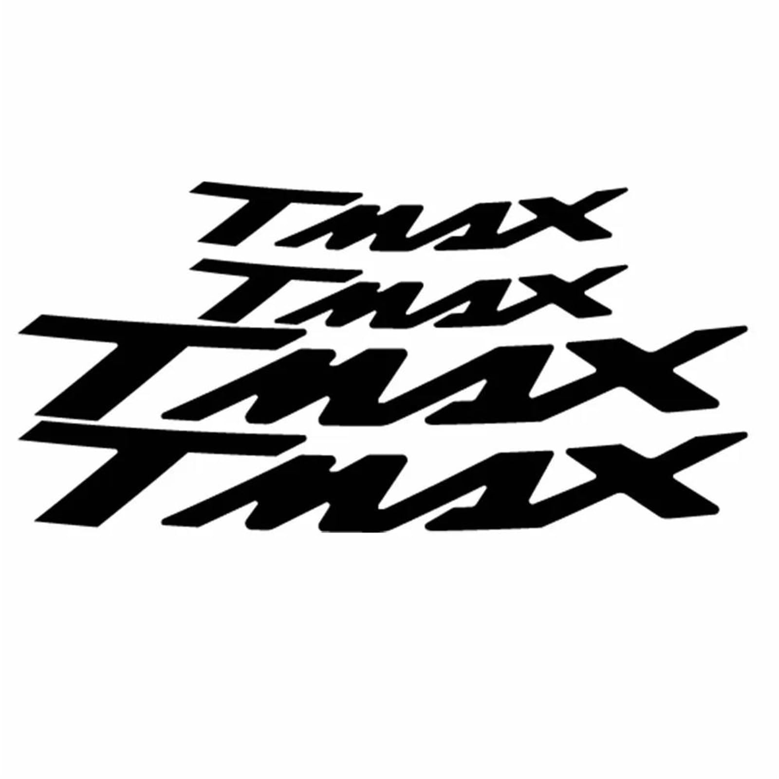 Stickers Motorcycle Reflective Rim Stripe Stickers Edge Full Set for TMAX 500 for 530(Black Inside)