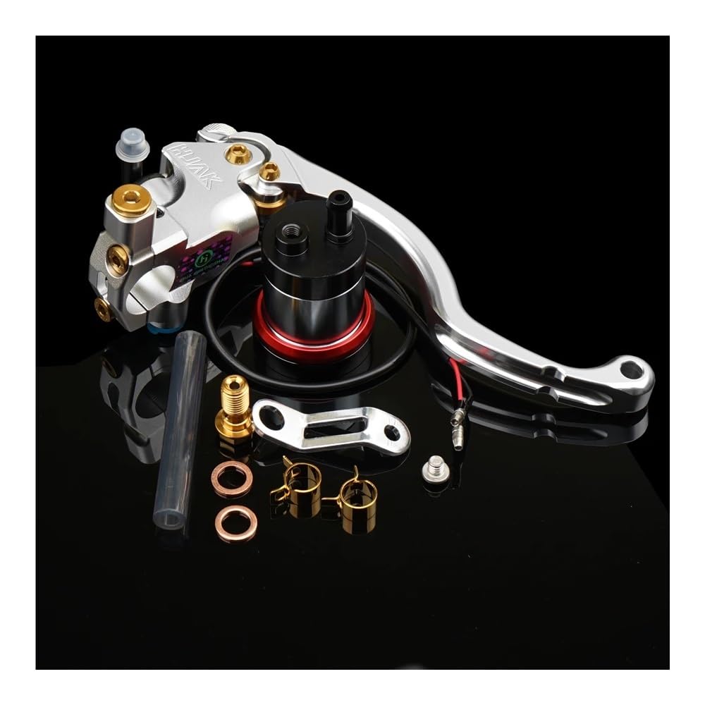 Vghkdfcfh Silver Right Motorcycle Clutch Lever Master Cylinder Brake Hydraulic Clutch Lever Universal 22Mm For Ho&Nda For Ya&Maha For Aprilla For B&M&W Bike(Silver Right)