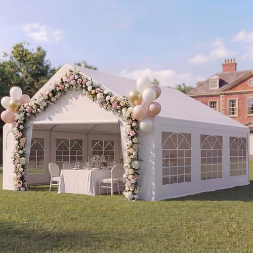 LAUSAINT HOME 20x20 Party Tent, Heavy Duty Waterproof Canopy...