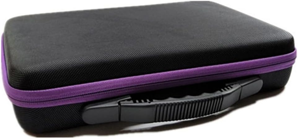 Hemoton Portable Essential Oil Storage Case Bottle Carrying Holder for Oils Shockproof Travel Organizer Purple for Aromatherapy Home Use and Travel