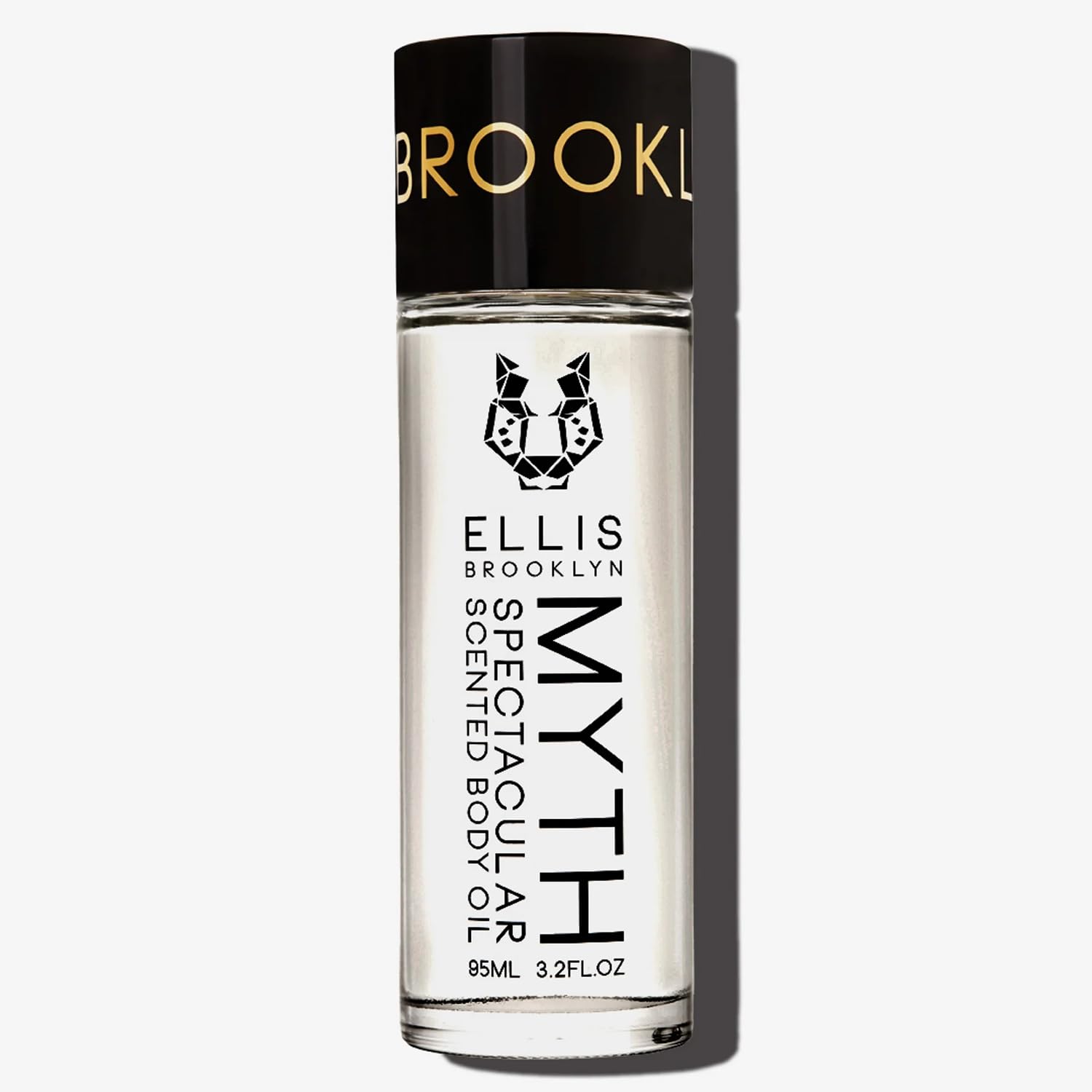Ellis Brooklyn MYTH Scented Body Oil for Women with Bergamot, Jasmine & White Cedarwood, Vegan, Cruelty-Free, Sustainable Ingredients – 95ml/3.2 fl oz