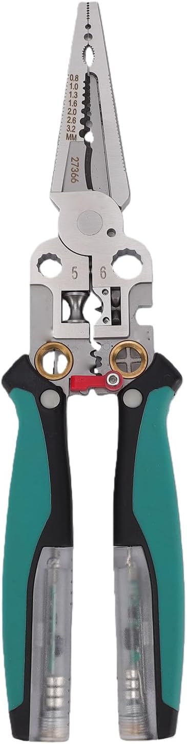 Sorandy 23 in 1 Wire Stripper, 20-8 Awg Multi Tool with Detachable Electrical Tester, Versatile Wire Pliers Precise Cutting & Stripping for Electrical Work Hvac Automotive