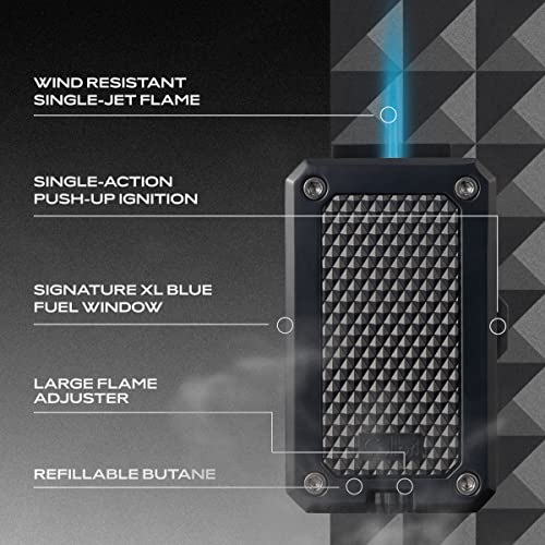 Encendedor Colibri Rally con llama simple y recargable miniatura 4
