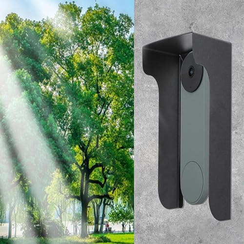 Couvercle de sonnette résistant aux intempéries avec visière de protection pour mur et porte