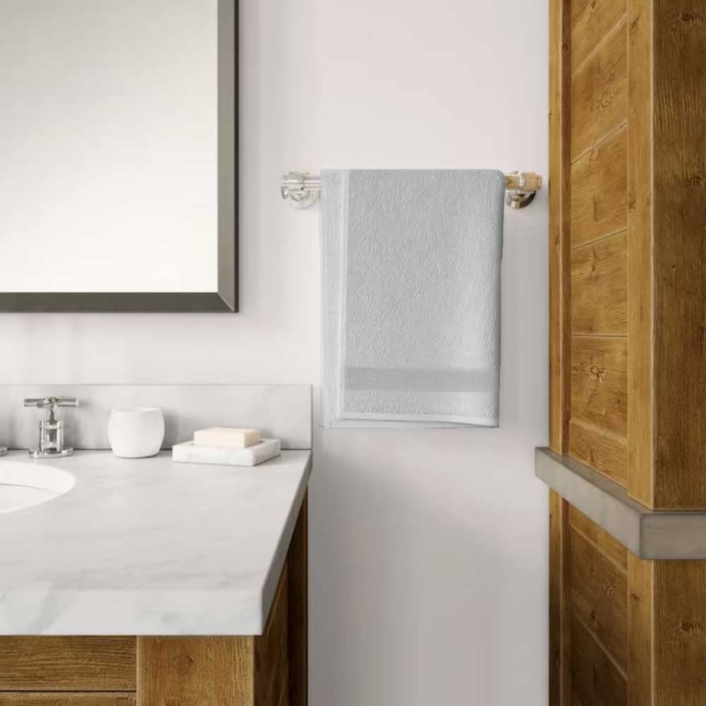 Bamboe badhanddoek wit 70x140cm - Handdoeken van Bamboe