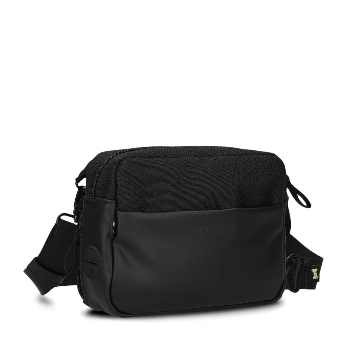 Zwei Hunde Leckerli Tasche Leo LEH50 im modernen Casual Look – Futterbeutel für Hundetraining & Gassi gehen, Kotbeutelspender, Verstellbarer Gurt als Bauchtasche & Crossbody Bag tragbar (Black)