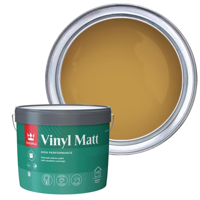 TIKKURILA Vinyl Matt - Washable Full Matt Emulsion Paint For Interior Walls & Ceilings - 10l Ducato L392
