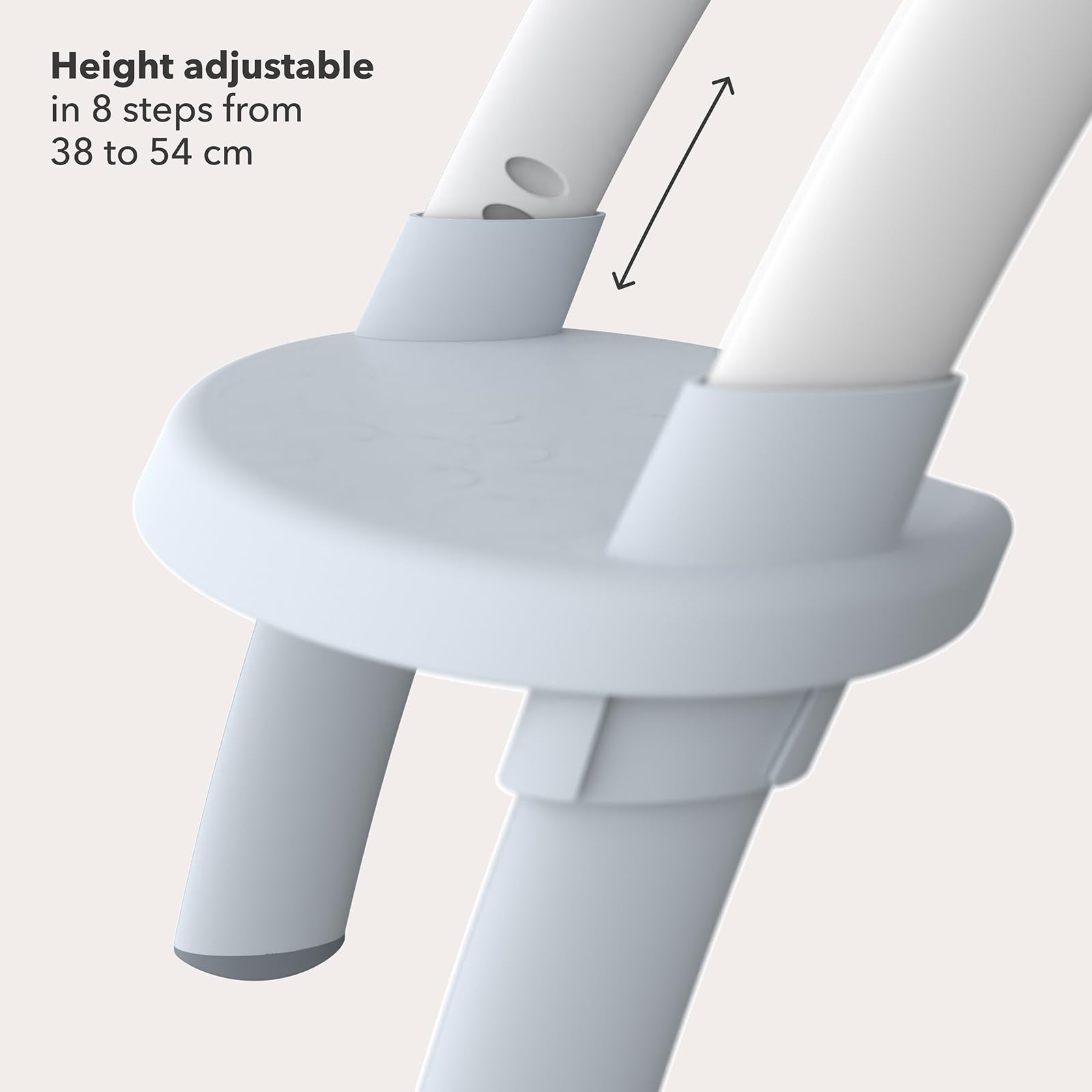Rotho Babydesign TOP toilet trainer - sedile per wc con scaletta, antiscivolo e regolabile in altezza - vasino trainer per bambini, pieghevole, comodo e facile da pulire, blu