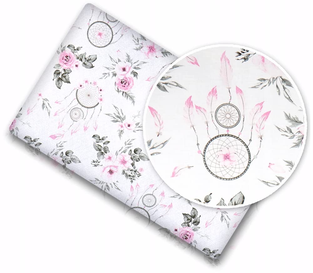 Baby Mam Dream Catcher 100% Cotton Baby Bed Fitted Sheet Printed Design,Crib 90X40cm,