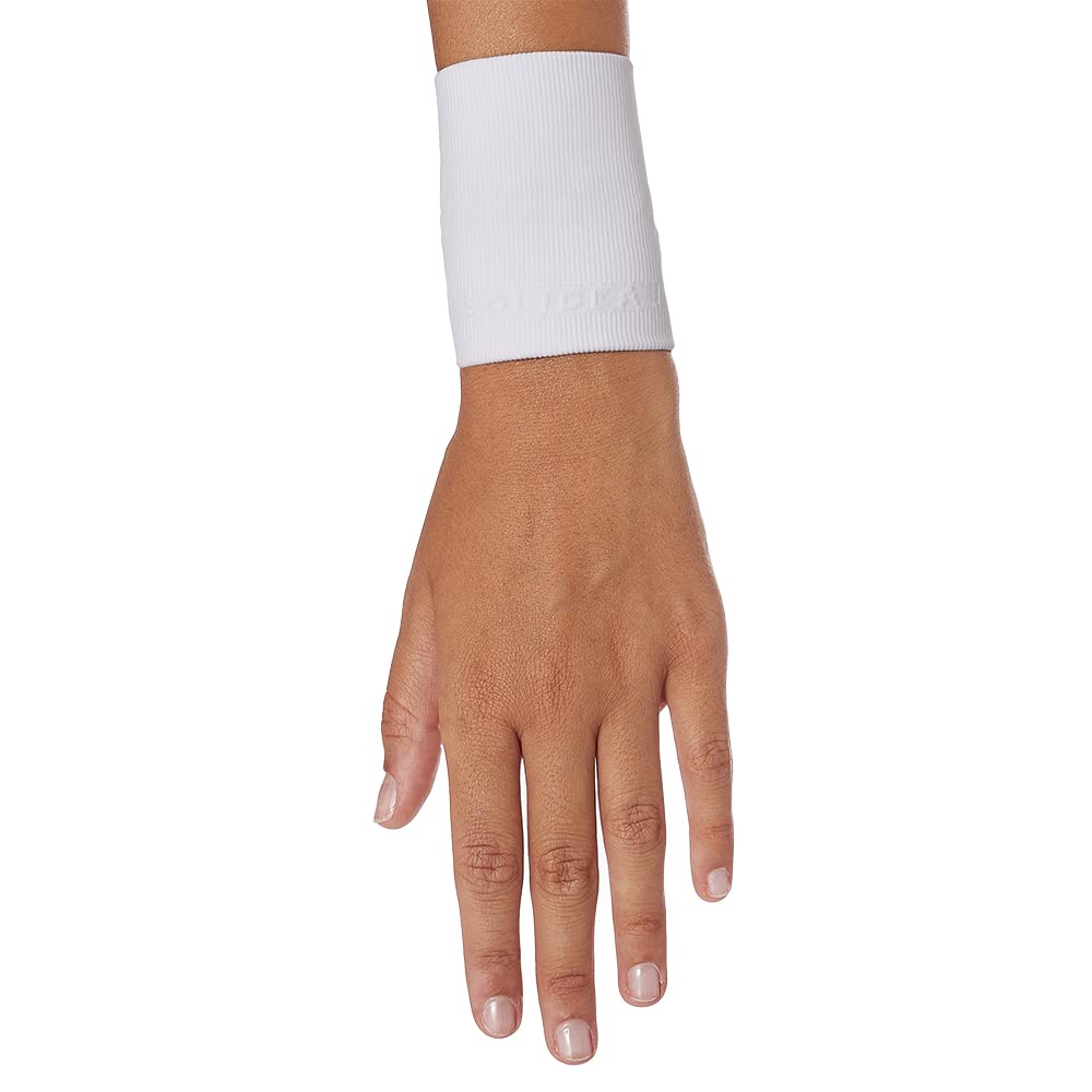 SOLIDEA Bransoletka na nadgarstek Silver Support Wrist z stopniowaną kompresją 34/46 mmHg (biała, L)