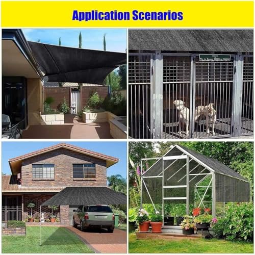 Tela de protección solar exterior de 12x15m para terrazas y pérgolas con alta resistencia UV 8
