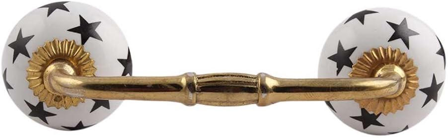 Indian Shelf 2 Pack Black Decorative Drawer Pulls Unique Cabinet Handles for Door Dresser Antique Hardware 6" Hole to Hole -BH-195-CK-1194