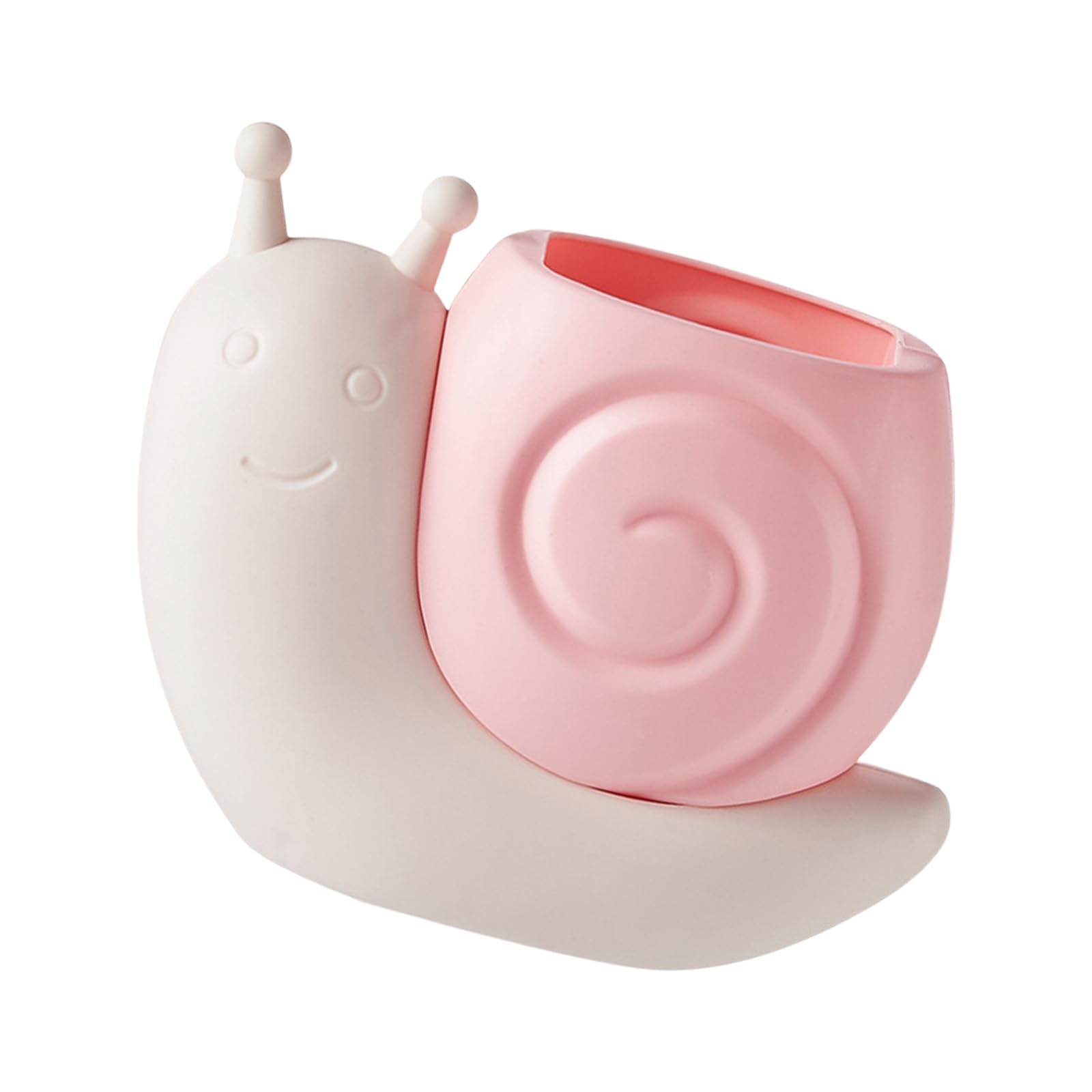 HDOYTXXM Snail Design Desktop Pen Container with Multiple Compartments Cup for School and Home Desk Pencil