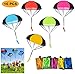 Produktbild Fallschirm Spielzeug Kinder, 10 Stück Fallschirmspringer Hand werfen Fallschirm Outdoor Flugspielzeug Geschenk für Kinder, Wurf Parachute Spiele für Draußen