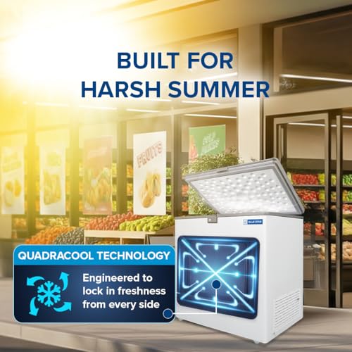 Image of Blue Star HT3-N230, 230 Liter Hard Top Single Door Deep Freezer (215 Liter, White, 3-star)