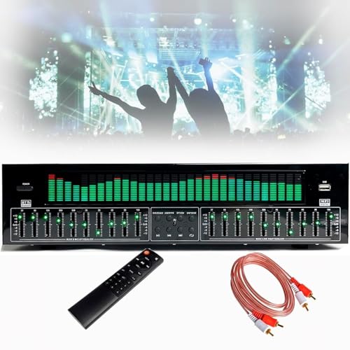 Égaliseur graphique 31 bandes pour corriger l'acoustique et décodage audio numérique Bluetooth
