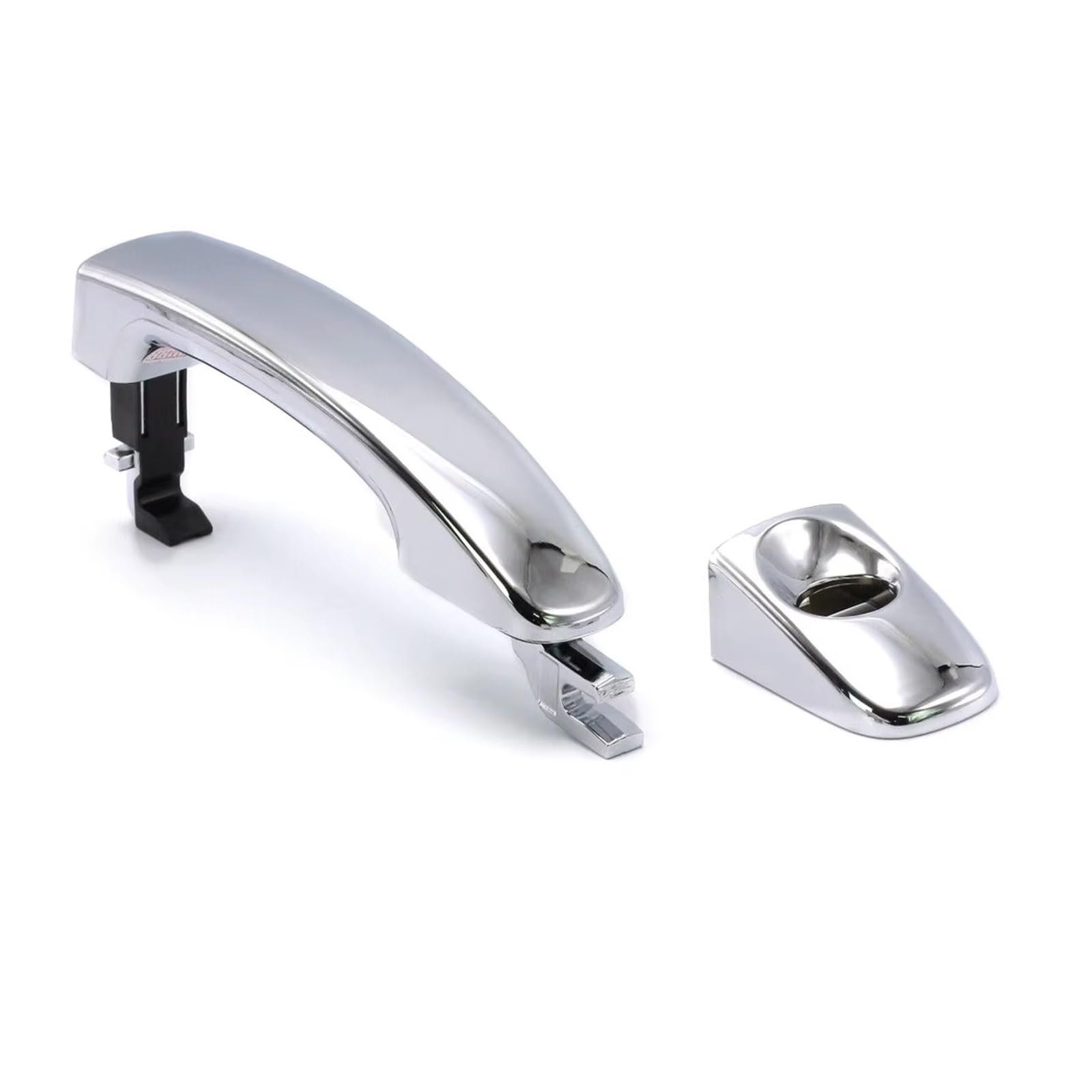ZhanNuoBHd for Ranger for Everest for T6 for T7 for Mazda for BT50 2012-2020 Outer Exterior Door Handle Chrome with Cap Vehicle Exterior Outer Door Handle(Handle with Key Hole)