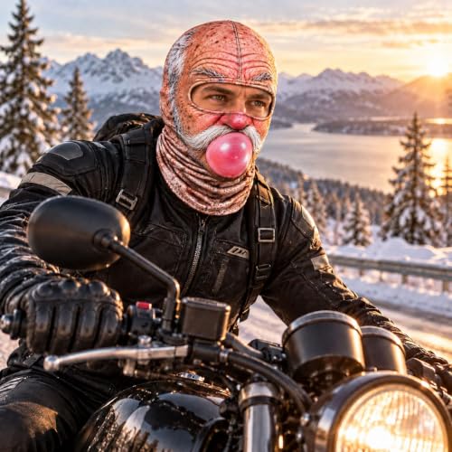 Christmas Masks for Adults 3D Funny Realistic Face Balaclava Full Face Mask - image 5
