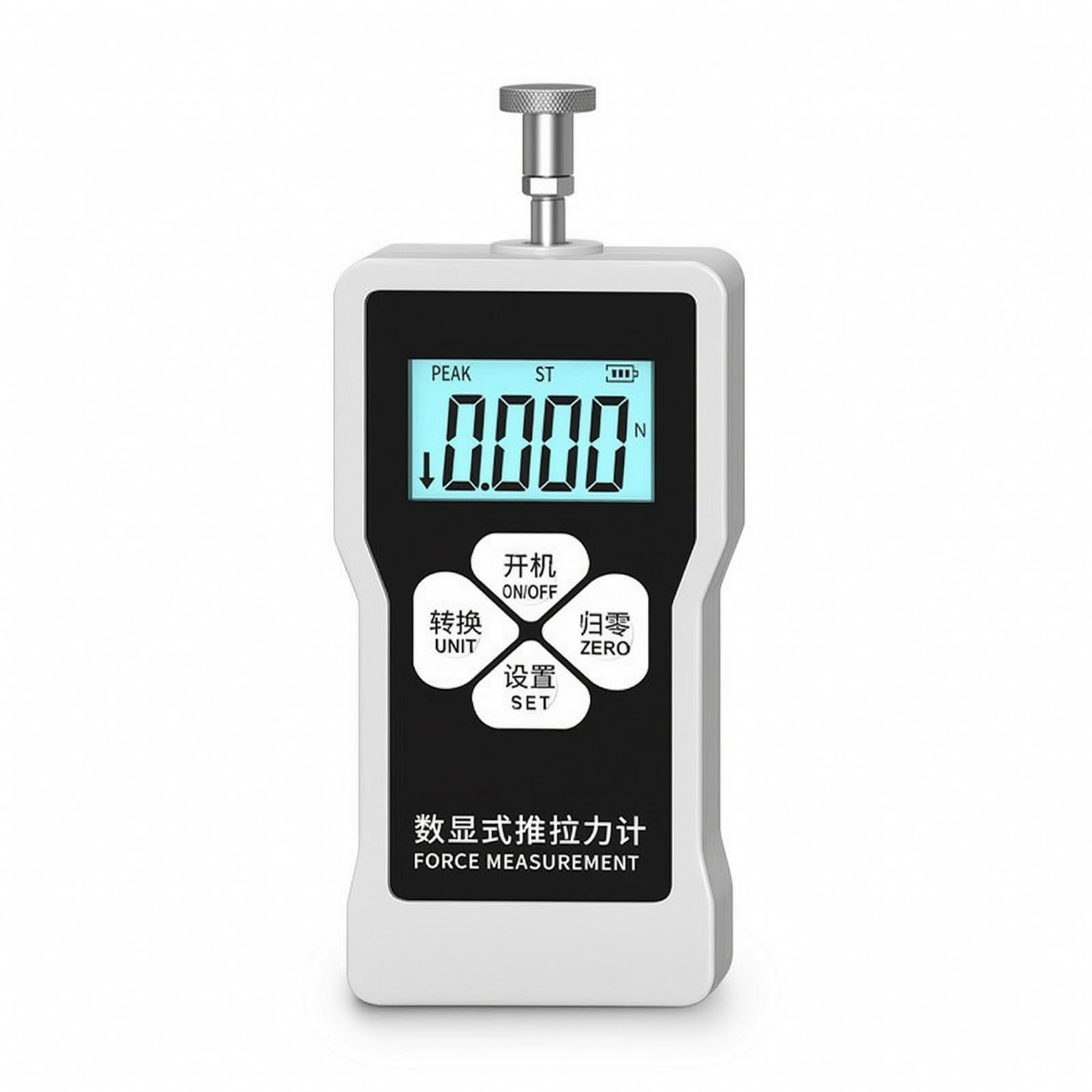 Dinamometro Digitale Portatile Tester di Spinta e Trazione Retroilluminato Dinamometro con Accessori per Controllo Qualita