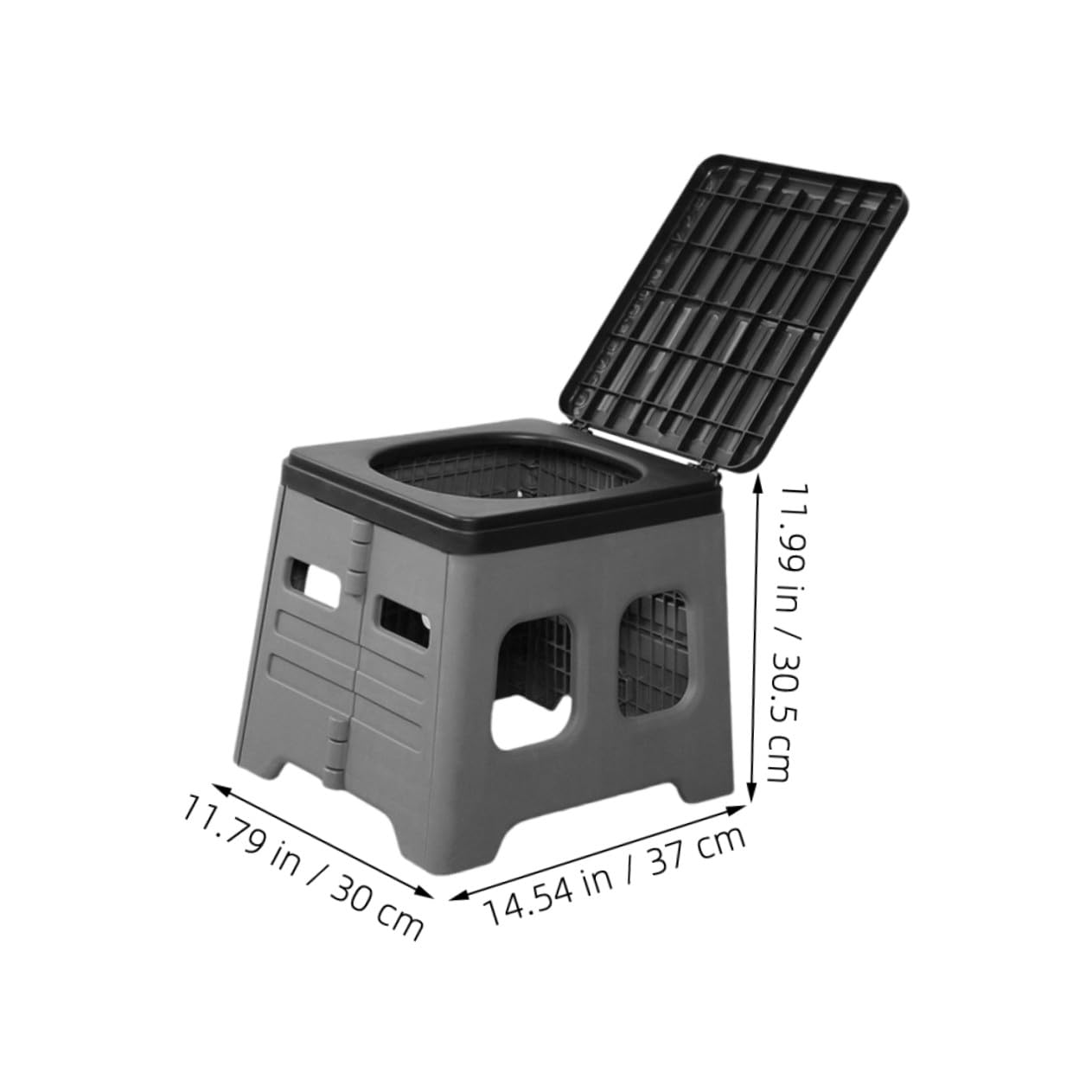 ERINGOGO Inodoro Portátil para Acampar y Automóvil Tapa, Material PP Resistente, Fácil Transporte y Bolsa de Basura para Uso al Aire Libre y Camping