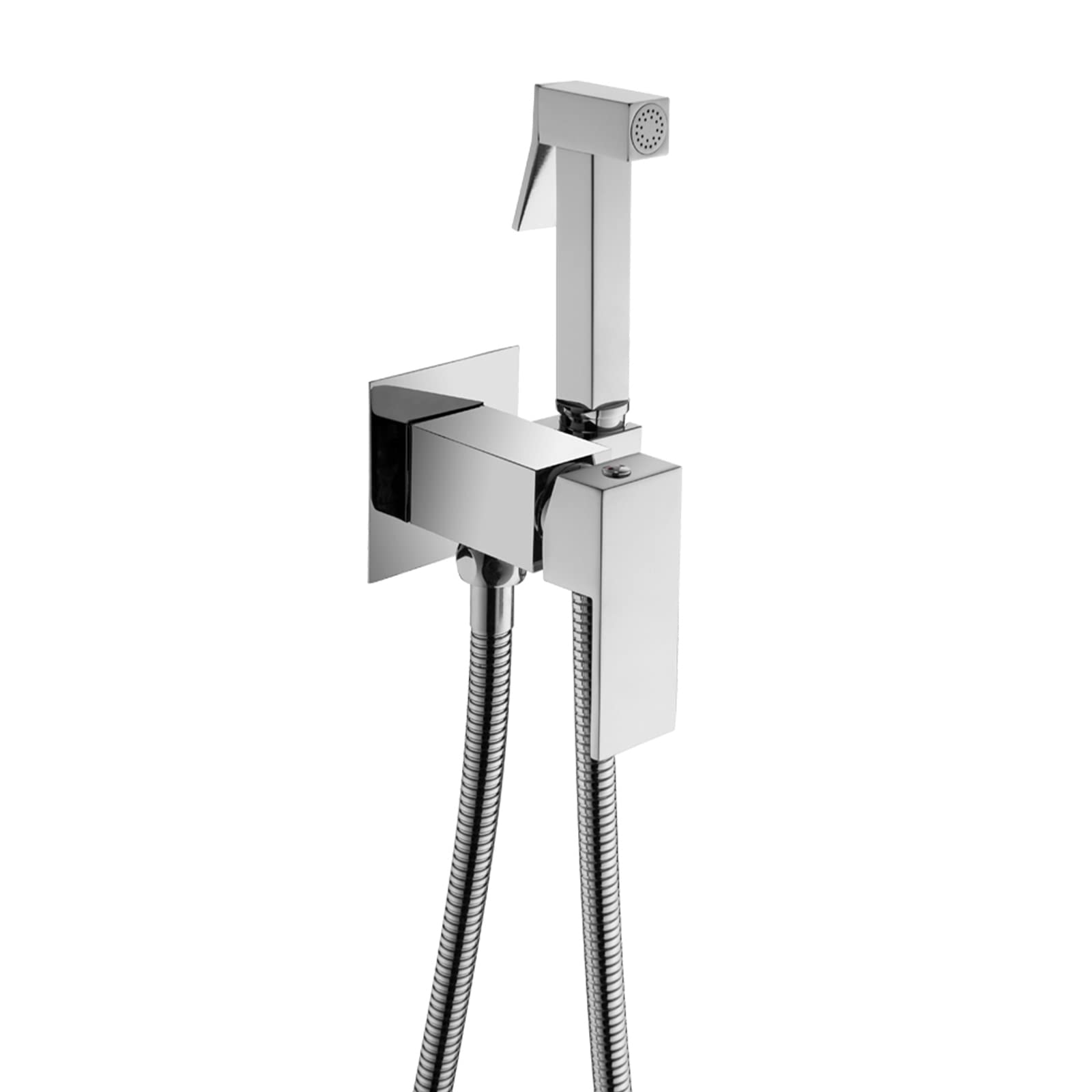 Spruzzatore portatile per bidet per WC, spruzzatore per bidet caldo e freddo con tubo a molla, set di accessori per bidet in ottone per lavaggio femminile, animali domestici e pannolini