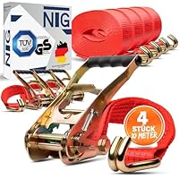 10 stuks spanbanden per lengte 10 m belastbaar tot 5000 kg | TÜV/GS getest | tweedelig | breedte 50 mm | volgens DIN EN 12195-2 | vrachtwagen | ladingbeveiliging