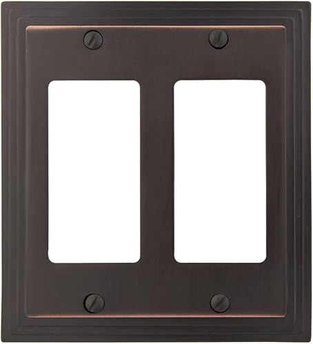 AMERELLE 84RRVB Steps - Placa de pared de metal fundido doble en bronce envejecido