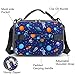FlowFly Kids Lunch Bag, Durable Insulated School Lunch Box with Shoulder Strap and Bottle Holder, Water-resistant Thermal Small Lunch Cooler Tote for Teen Boys & Girls,Astronaut