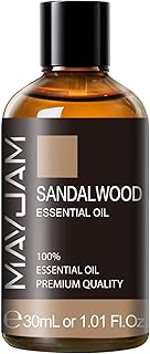 Sandalwood Essential Oil 1.01FL.OZ, MAYJAM Premium Aromatherapy Sandalwood Oil for Diffuser, Candle Making, Home Office Car Yoga Use, 30ML/Bottle