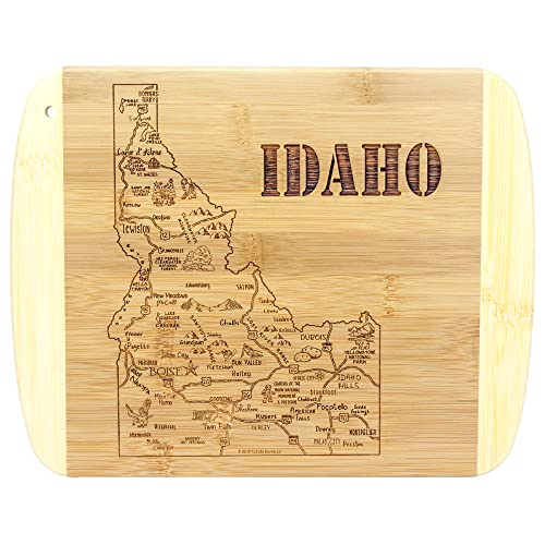 Image of Totally Bamboo A Slice of Life Idaho Engraved Map Cutting Board