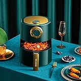 Fryers Air Fryer 5/6L Large Capacity Household Smart Touch Fully Automatic 2-knob Operation Oil-free Multifunctional Automatic Fryer (Color : Green, Size : 6L) - Image 2